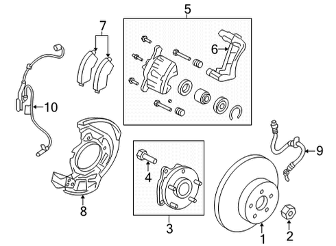 2022 Toyota RAV4 Prime ACTUATOR ASSY, BRAKE Diagram for 44050-42J51