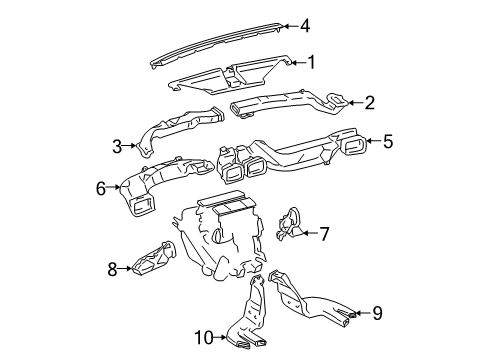 2003 Toyota Solara Ducts Diagram