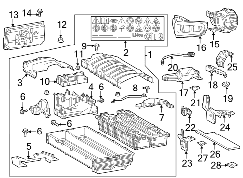 2023 Toyota Prius Bolt, w/Washer Diagram for 90119-A0316