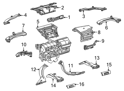 2021 Toyota Sienna Ducts Diagram 1 - Thumbnail