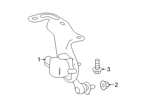 2017 Toyota Camry Sensor Sub-Assembly, HEI Diagram for 89407-06010