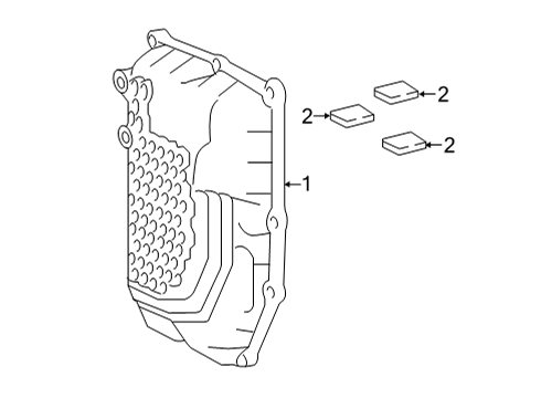 2022 Toyota Highlander Case & Related Parts Diagram