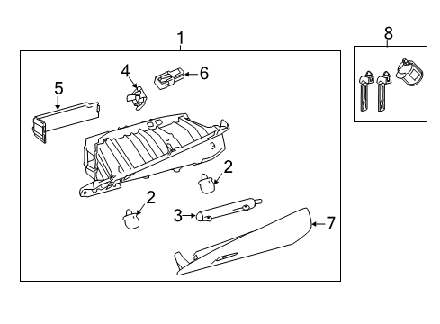 2018 Toyota Camry Glove Box Diagram