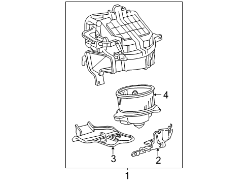 2002 Toyota Sienna Blower Motor & Fan Diagram