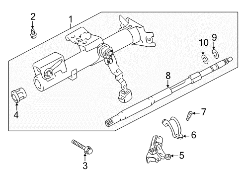 2005 Scion xA Housing & Components Diagram