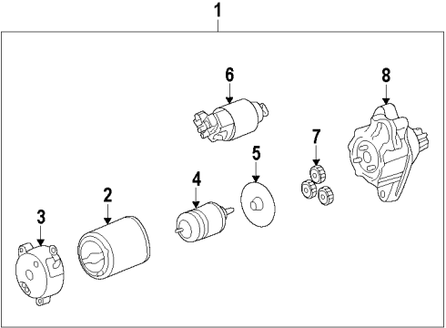 2010 Toyota Venza Starter, Charging Diagram