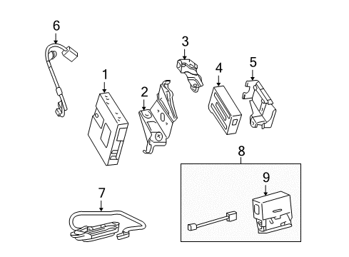 2013 Toyota 4Runner Communication System Components Diagram