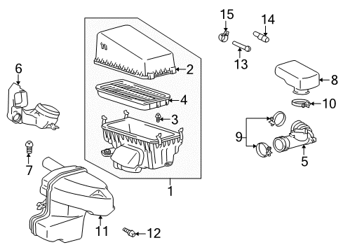 1997 Toyota RAV4 Filters Diagram 1 - Thumbnail