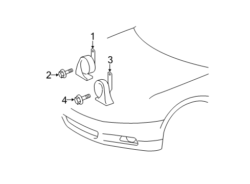 2008 Toyota Camry Horn Diagram