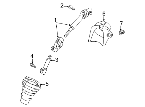 2005 Scion xA Shaft & Internal Components Diagram