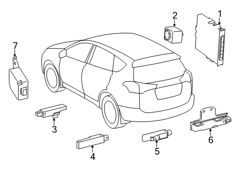 2013 Toyota RAV4 Antenna, Electrical Diagram for 89997-42010