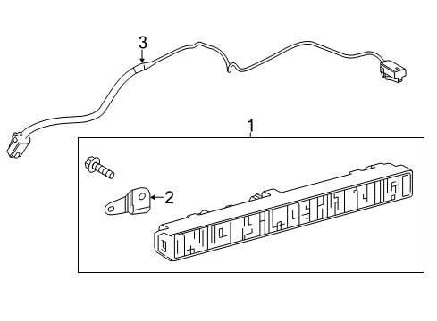 2014 Toyota Corolla High Mount Lamps Diagram