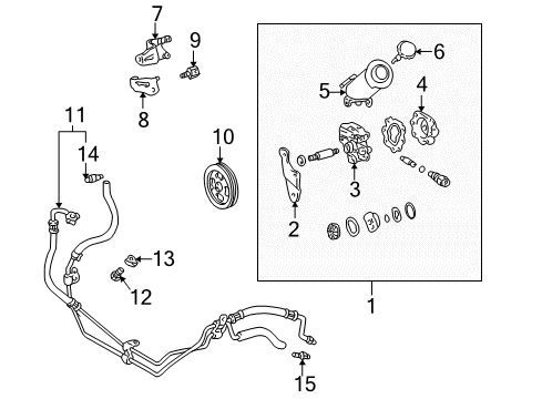 1998 Toyota 4Runner P/S Pump & Hoses, Steering Gear & Linkage Diagram 3 - Thumbnail