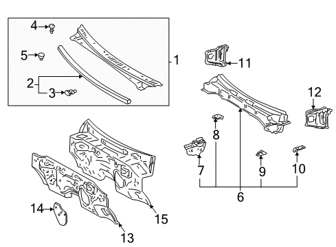 2004 Toyota Tundra Cab Cowl Diagram 2 - Thumbnail