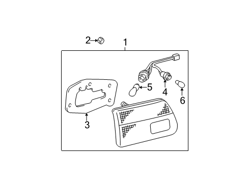 1999 Toyota Sienna Combination Lamps Diagram