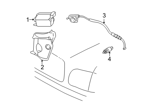 2000 Toyota Tundra Bracket, Cruise Control Diagram for 88292-34020