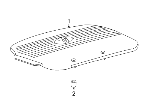 2006 Toyota Camry Engine Appearance Cover Diagram