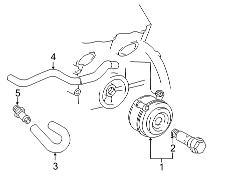 1998 Toyota 4Runner Oil Cooler Diagram 2 - Thumbnail