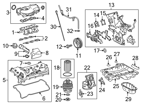 2021 Toyota Tacoma Cover Sub-Assembly, ENGI Diagram for 12601-0P011