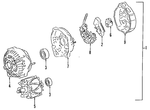 1996 Toyota Supra Alternator Diagram 1 - Thumbnail