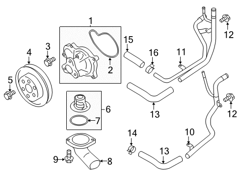 2019 Toyota 86 Water Pump Diagram