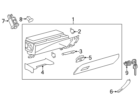 2017 Toyota Avalon Glove Box Diagram