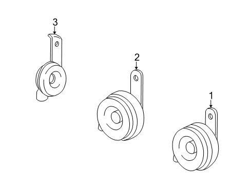 2006 Toyota Highlander Horn Diagram 1 - Thumbnail