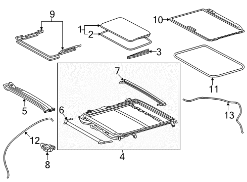 2018 Toyota Camry WEATHERSTRIP, SLIDIN Diagram for 63251-33070