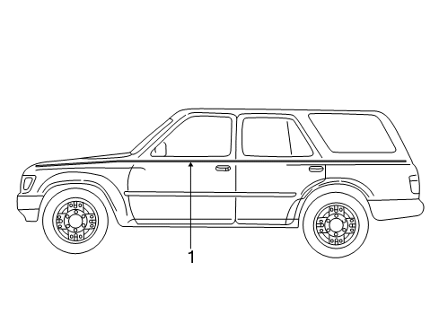 1996 Toyota 4Runner Stripe Tape Diagram