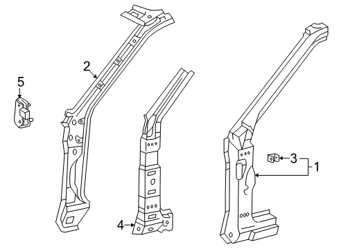 2002 Toyota Corolla Hinge Pillar Diagram