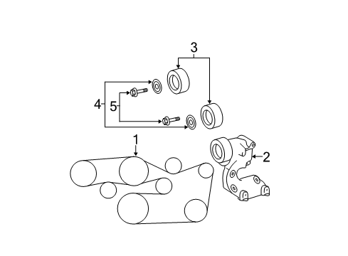 2012 Toyota Avalon Belts & Pulleys, Maintenance Diagram