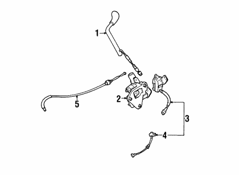 1999 Toyota Avalon Upper Steering Column Diagram