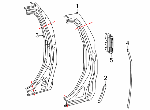 2022 Toyota Tundra Side Panel & Components Diagram 1 - Thumbnail