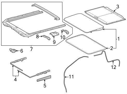 2024 Toyota Sequoia Clip Diagram for 90467-16035