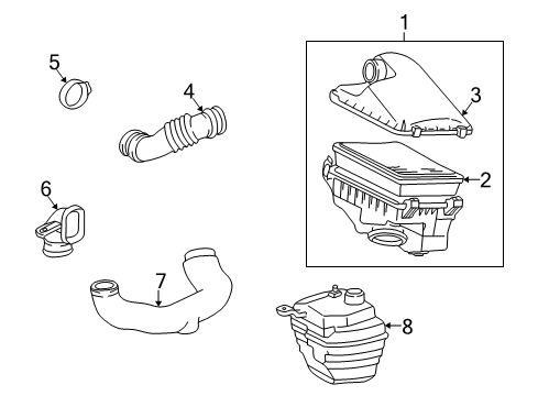 1998 Toyota Corolla Air Intake Diagram