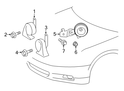 2017 Toyota Avalon Horn Diagram