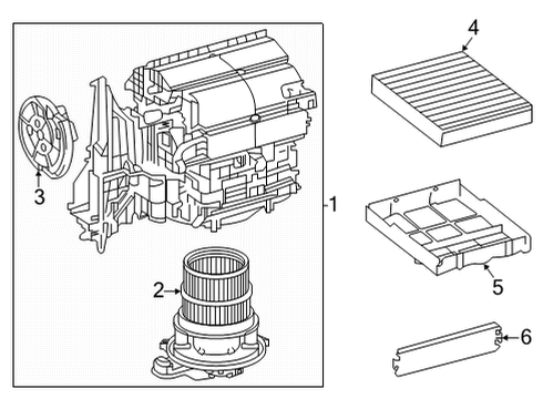 2021 Toyota Sienna HVAC Case Diagram 1 - Thumbnail