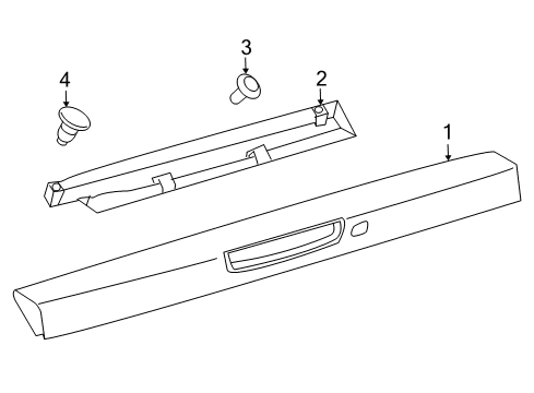 2007 Toyota FJ Cruiser Rear Spoiler Diagram