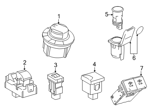 2017 Toyota 4Runner Center Console Diagram 2 - Thumbnail