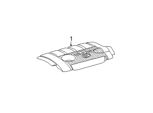 2010 Toyota Camry Engine Appearance Cover Diagram