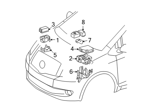 2008 Toyota Yaris Fuse & Relay Diagram