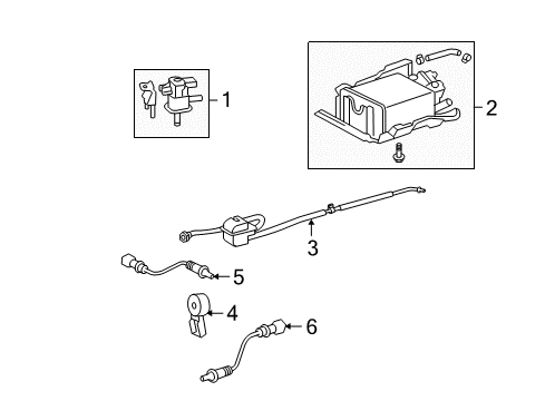 2012 Toyota RAV4 Emission Components Diagram