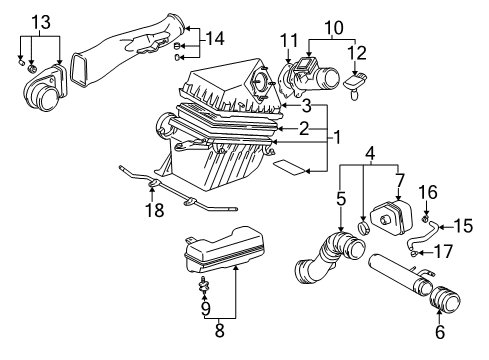 1997 Toyota Tacoma Filters Diagram 1 - Thumbnail