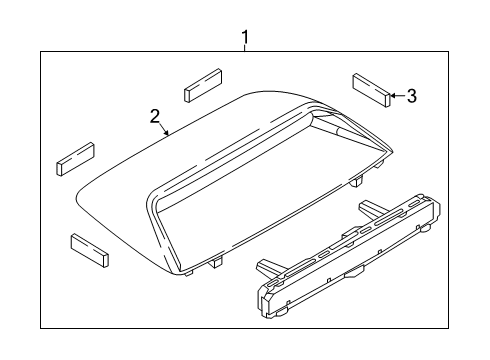 2020 Toyota Yaris High Mount Lamps Diagram 2 - Thumbnail