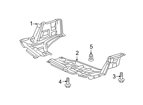 2013 Scion xD Cover, Engine Under Diagram for 51441-52180