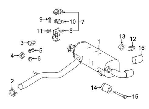 2023 Toyota GR Supra Fixing Bow Diagram for 90118-WA528