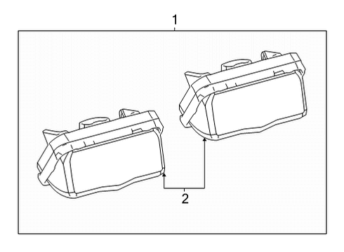 2022 Toyota Mirai License Lamps Diagram