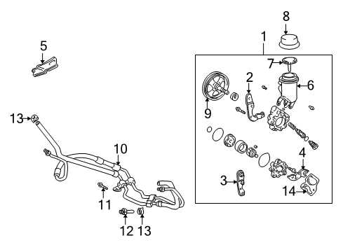 2004 Scion xA Pump Assembly, VANE Diagram for 44310-52050