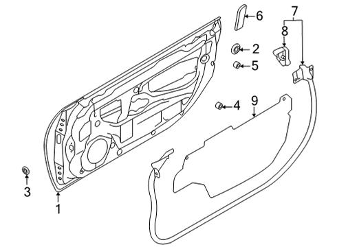 2022 Toyota GR86 WSTR DR F LH Diagram for SU003-08598