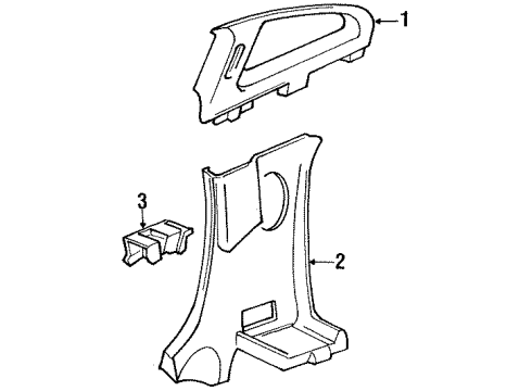 1992 Toyota MR2 WEATHERSTRIP, Front Door Diagram for 62311-17010